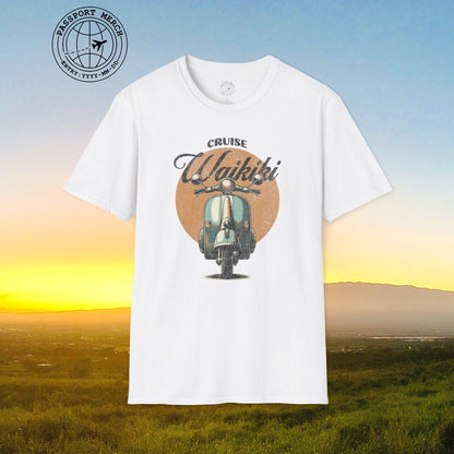 Vintage Cruise Waikiki Moped, Hawaii T-Shirt