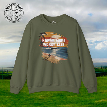 Hawaii More Worry Less Crewneck