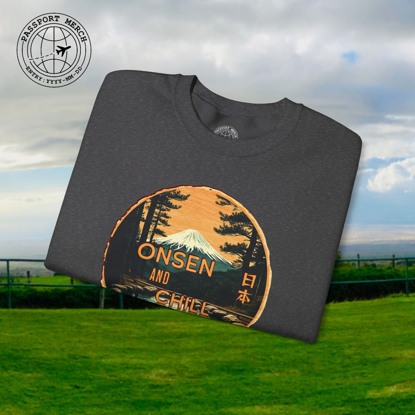 Onsen and Chill, Japan Crewneck