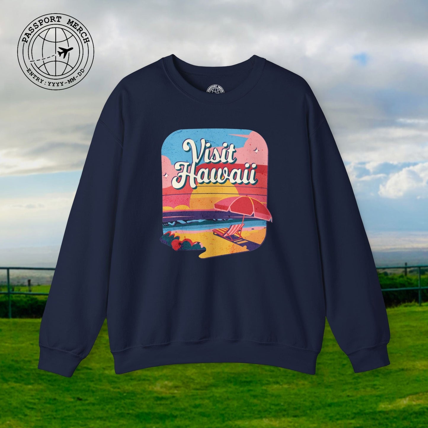 Retro Visit Hawaii Crewneck