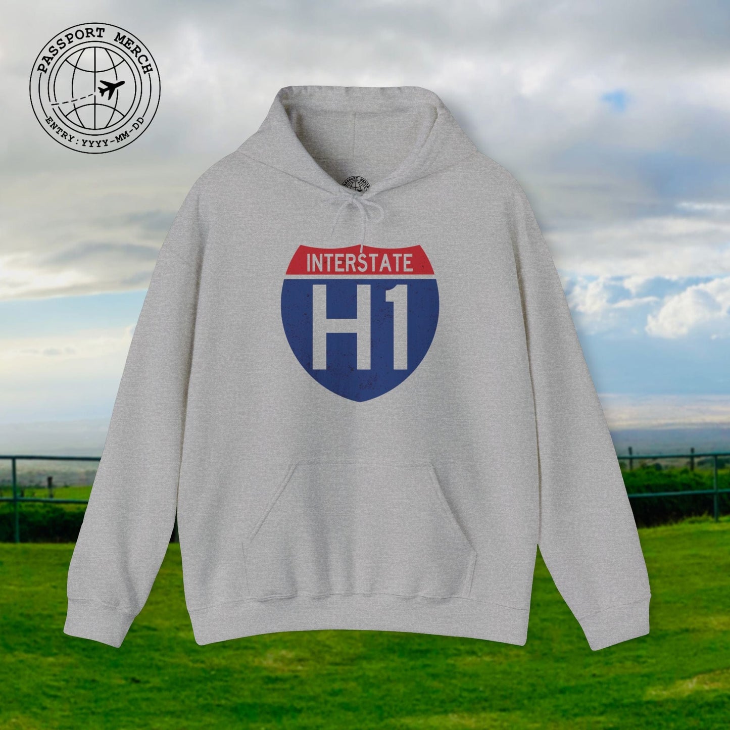 Signs of Wanderlust, Interstate H1, Hawaii Hoodie