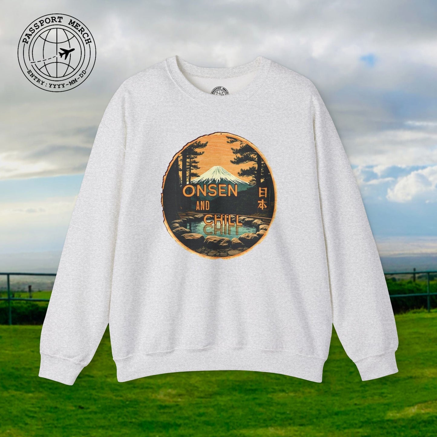 Onsen and Chill, Japan Crewneck