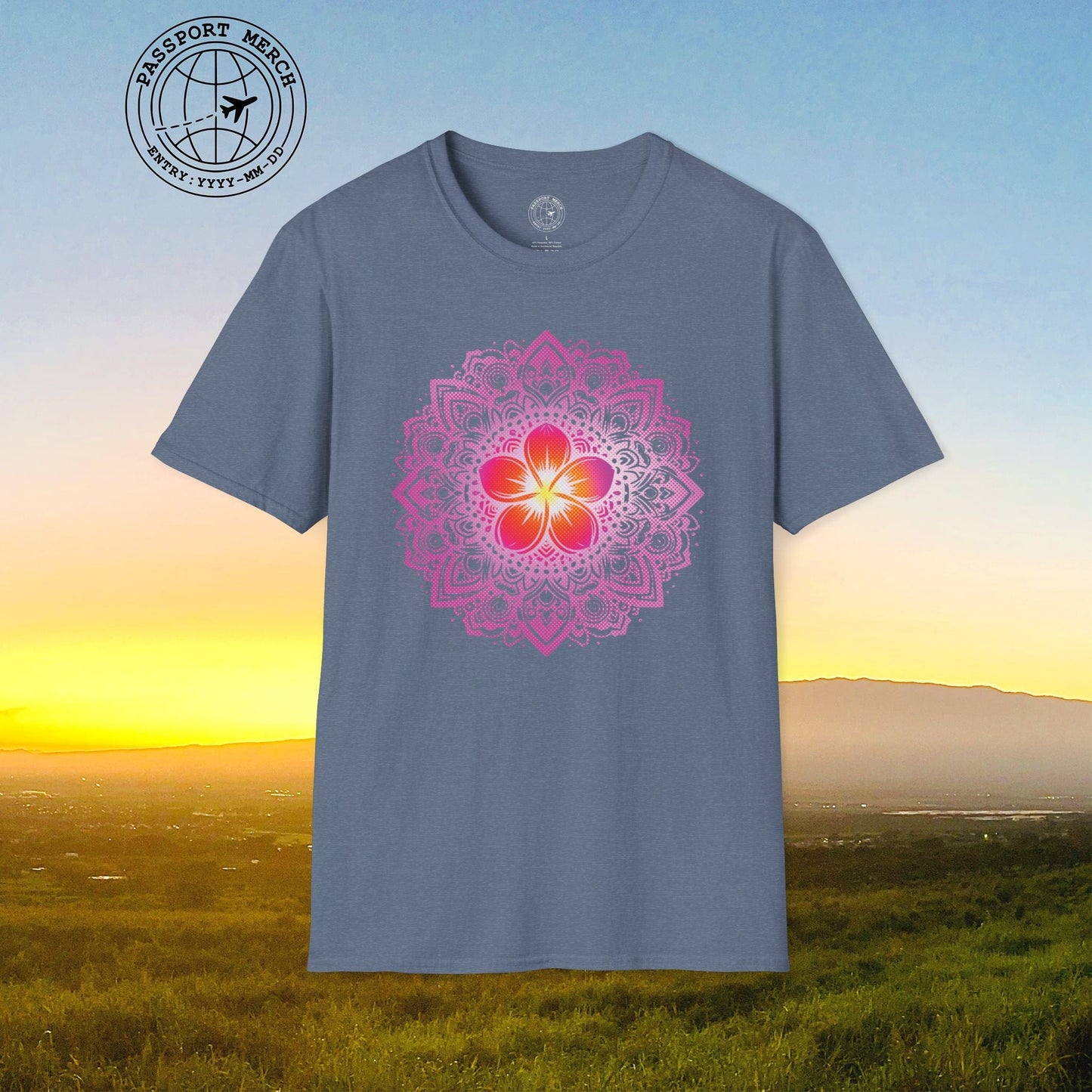 Hawaiian Plumeria Mandala T-Shirt