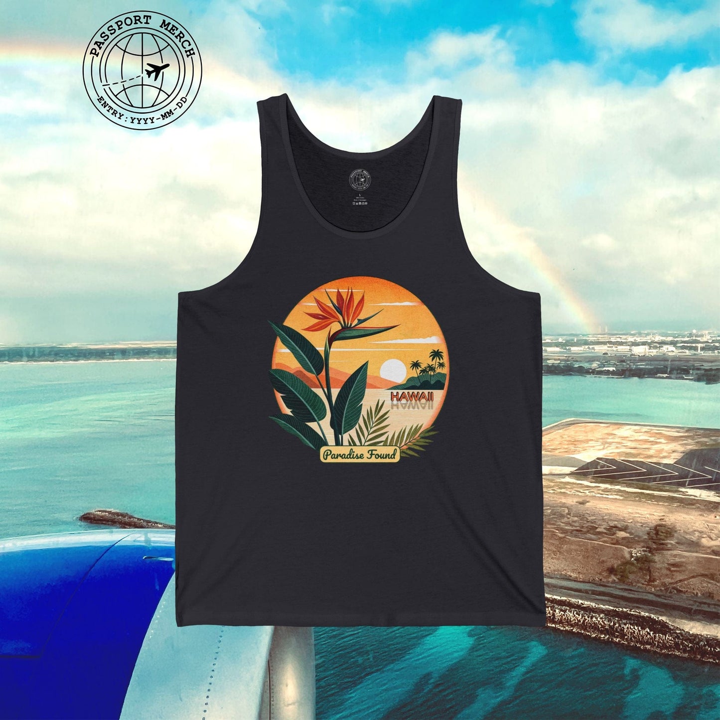Retro (Bird of) Paradise Found, Hawaii Tank Top