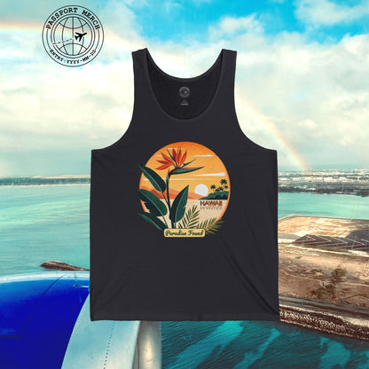 Retro (Bird of) Paradise Found, Hawaii Tank Top