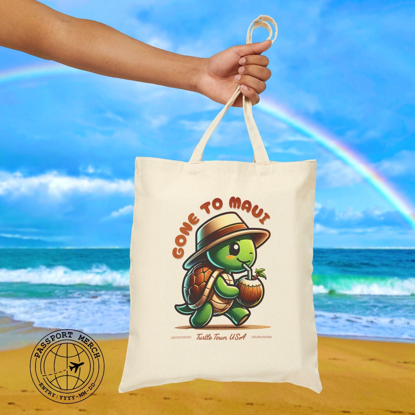 Gone to Maui, Turtle Town Hawaii Tote Bag