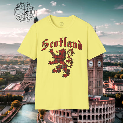 Tartan Lion Rampant, Scotland, UK T-Shirt