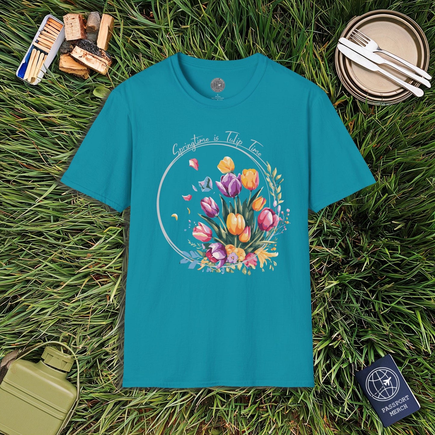 Springtime is Tulip Time in Holland T-Shirt