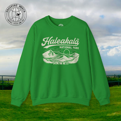 Haleakala National Park Vintage Monochrome, Hawaii Crewneck
