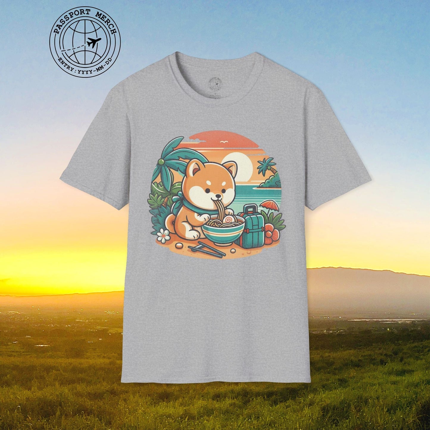 Japanese Shiba Inu Meets Hawaiian Saimin T-Shirt