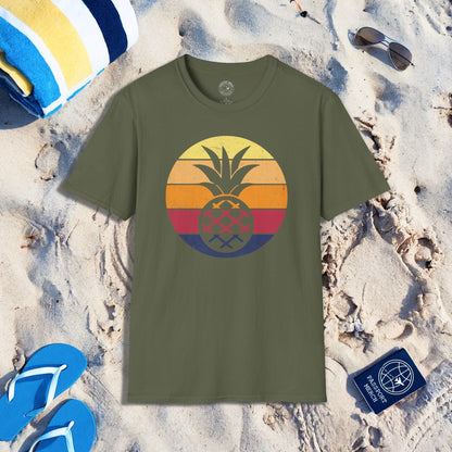 Retro Sun Hawaiian Pineapple T-Shirt