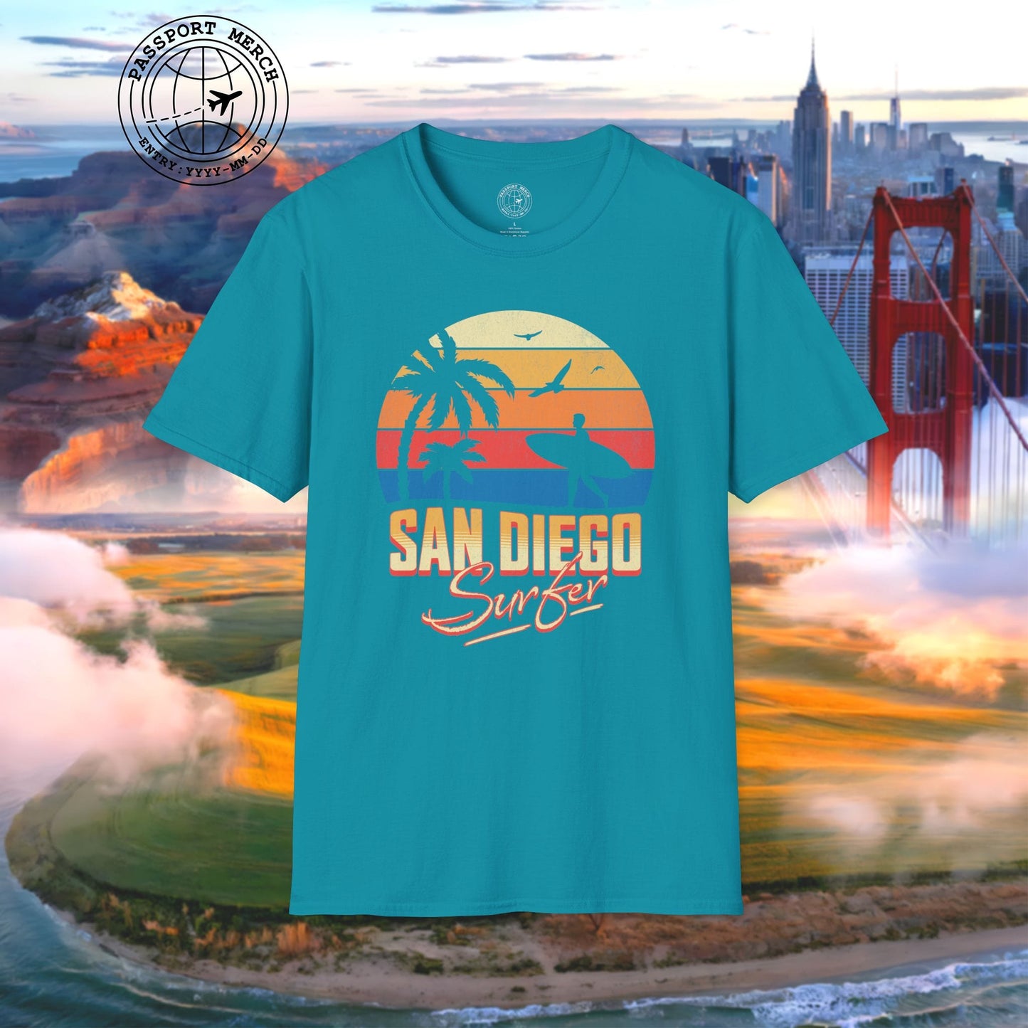 San Diego Surfer California T-Shirt