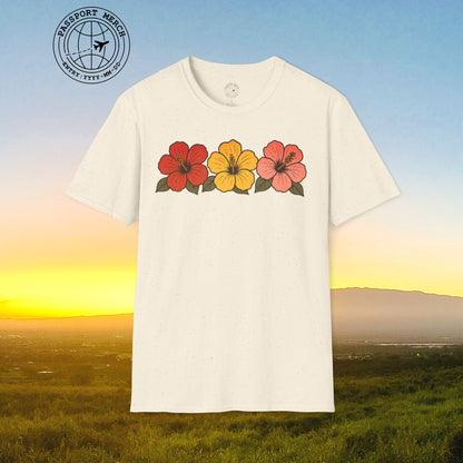 Three Vintage Hibiscus, Hawaii T-Shirt