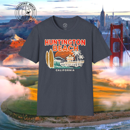 Huntington Beach, California - 80's Vintage T-Shirt