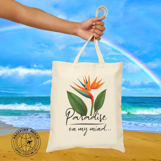 Paradise on My Mind, Hawaii Tote Bag