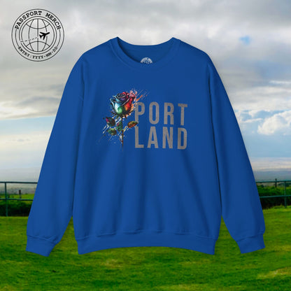 Portland Rose, Oregon Crewneck