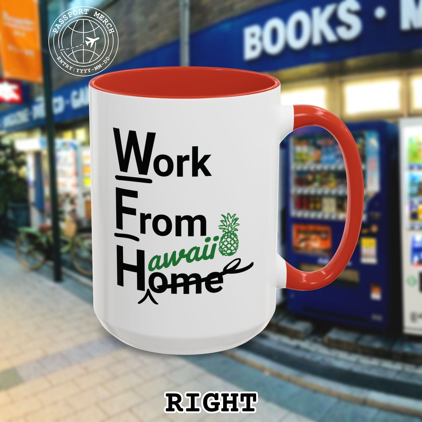 WFH, Work From Hawaii 15oz Mug