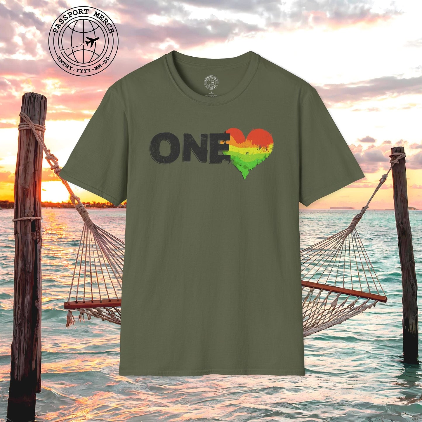 One Heart, Jamaican Reggae T-Shirt