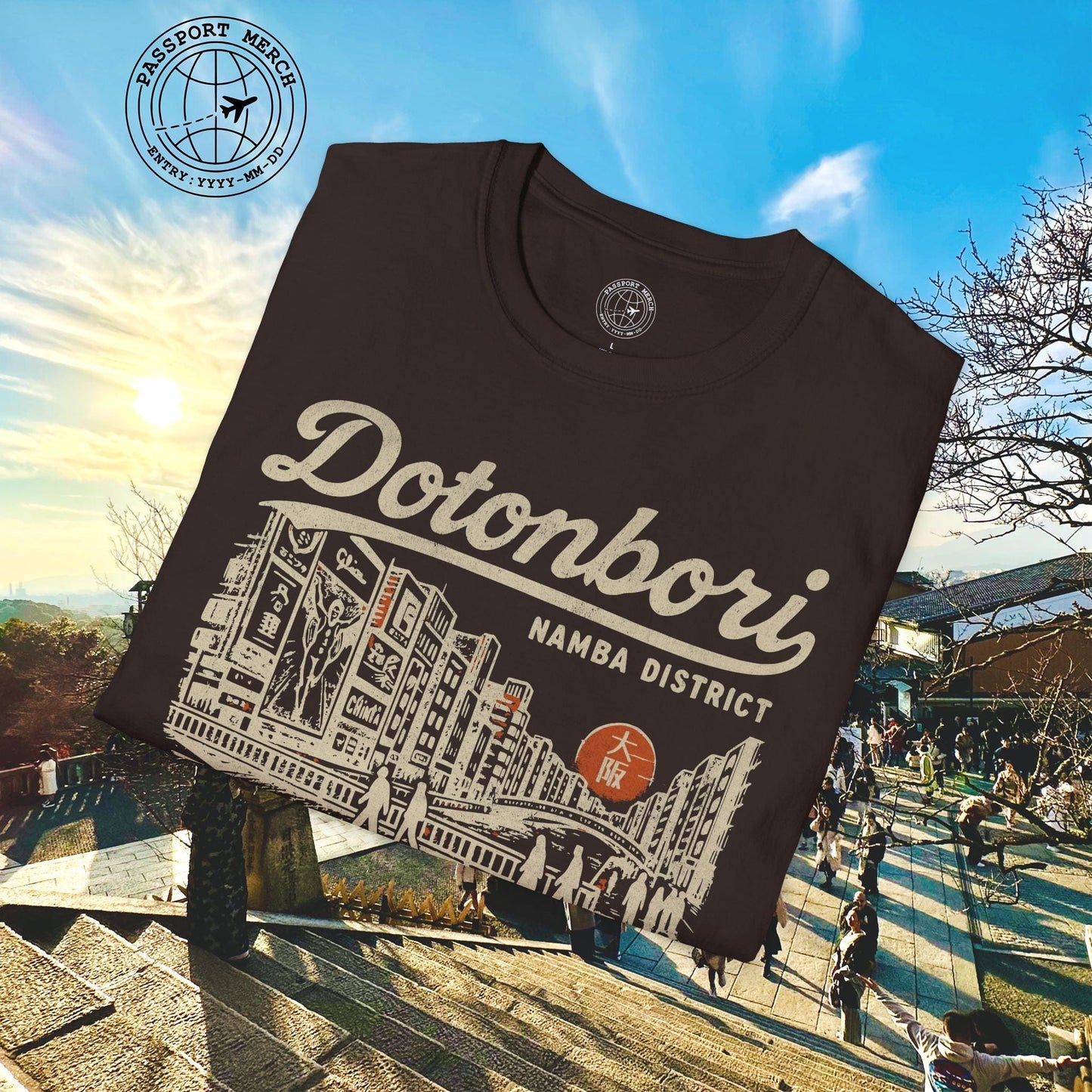 Dotonbori Osaka Japan (Vintage Urban) T-Shirt