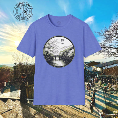 Monochrome Shizuka (Tranquil), Japan T-Shirt