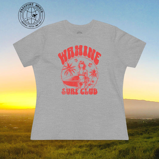 Wahine Surf Club, Hawaii, Womens Fit T-Shirt