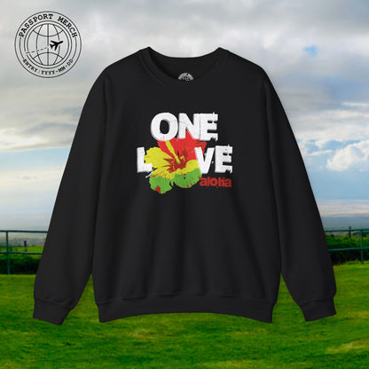 One Love, Aloha, Hawaii Crewneck