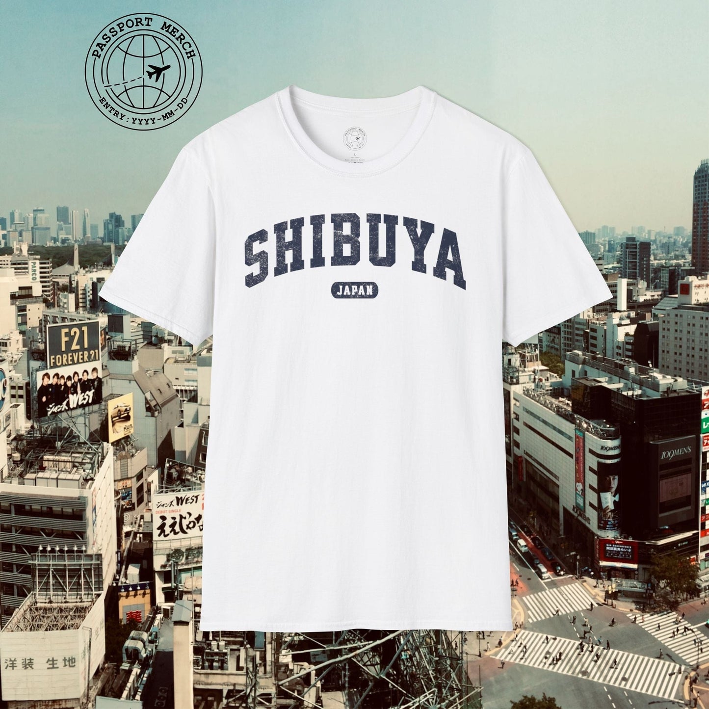 Classic Athletic (Bucket List Edition), Shibuya, Japan T-Shirt