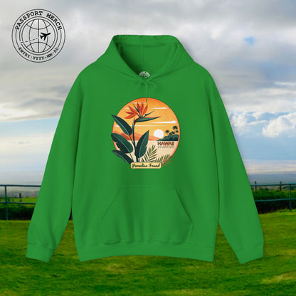 Retro (Bird of) Paradise Found, Hawaii Hoodie
