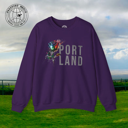 Portland Rose, Oregon Crewneck