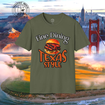 BBQ Brisket Fine Dining Texas Style T-Shirt