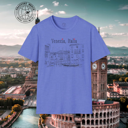 Monochrome Dreams of Venice Italy T-Shirt