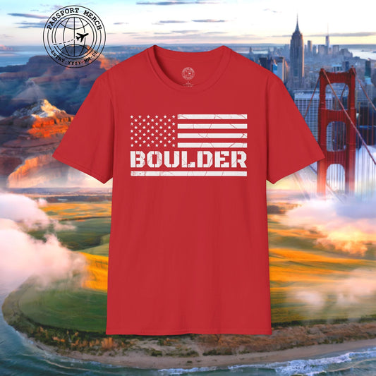 Boulder Stars & Stripes, Colorado T-Shirt