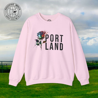 Portland Rose, Oregon Crewneck