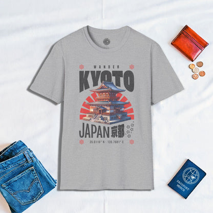 Wander Kyoto Japan Temple T-Shirt