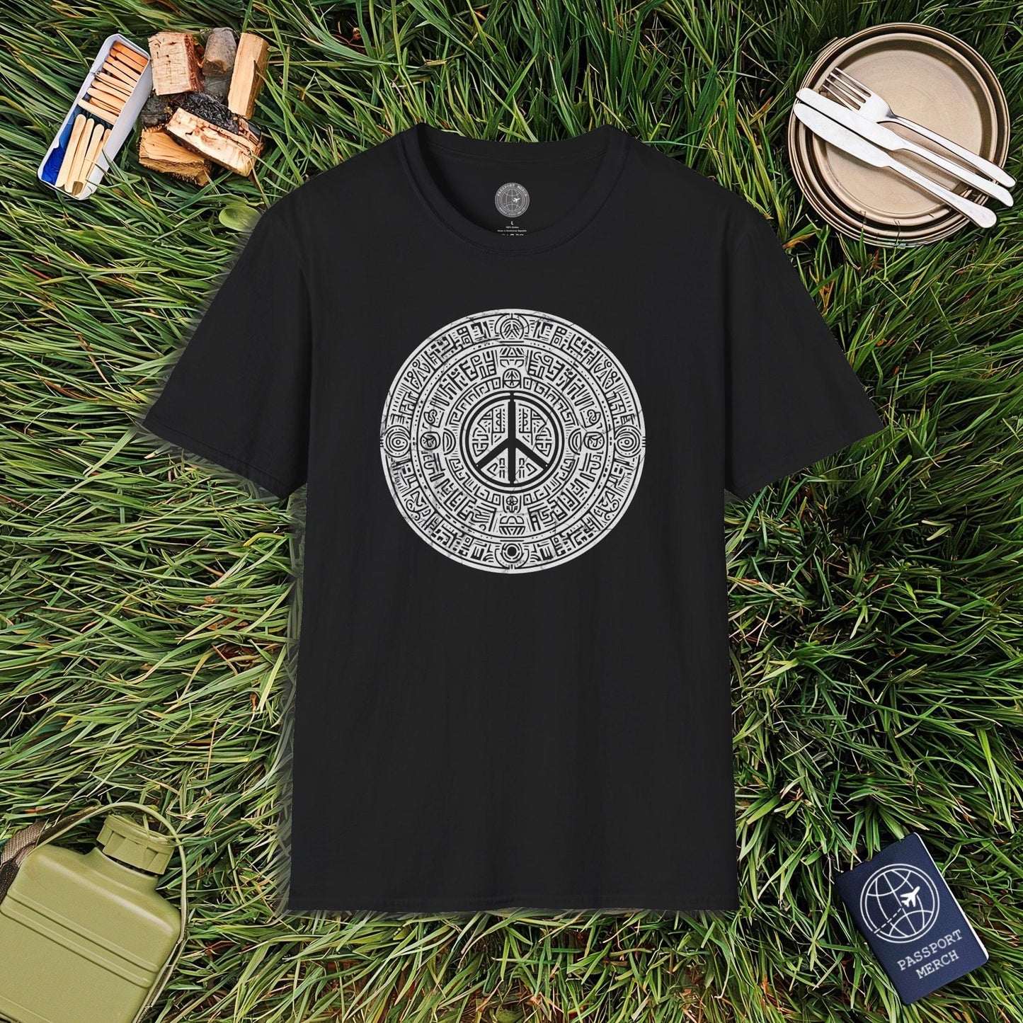 Aztec Peace Calendar Mexico T-Shirt