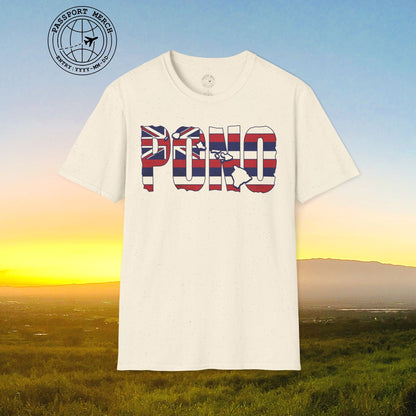 Hawaii Pono Letter Flag T-Shirt