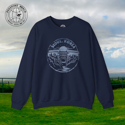 Vintage Badge, Seoul Korea Crewneck