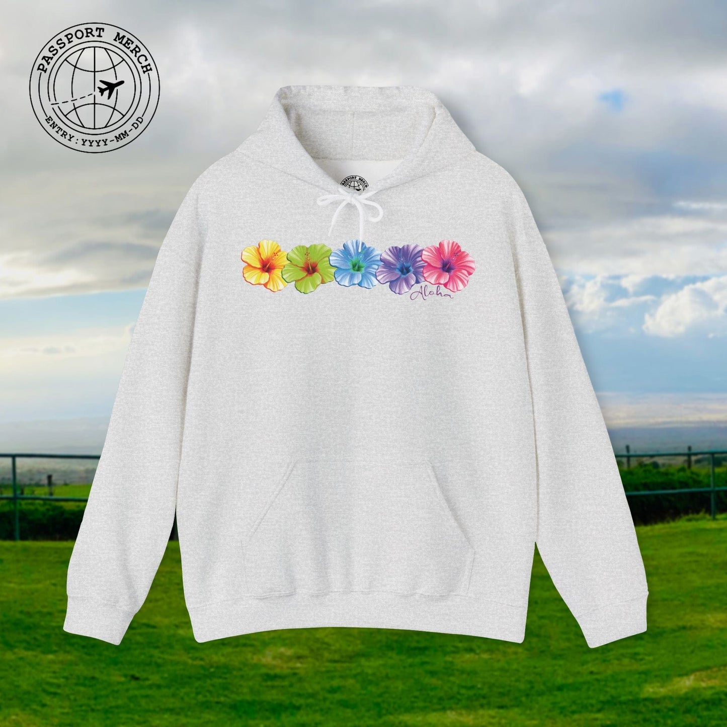 Five Vibrant Hibiscus, Hawaii Hoodie