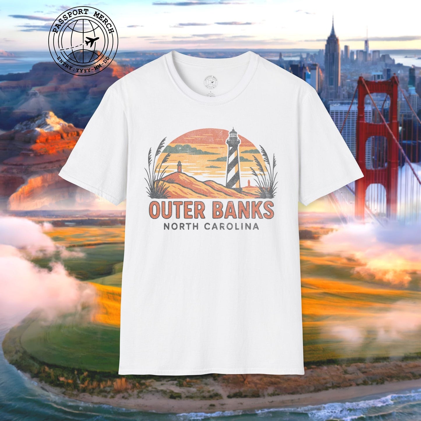 Outer Banks, North Carolina - 80's Vintage T-Shirt