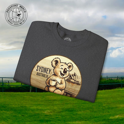 Vintage Koala & Coffee in Sydney, Australia Crewneck