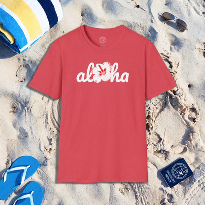 Valentine's Red Aloha Hibiscus, Hawaii T-Shirt