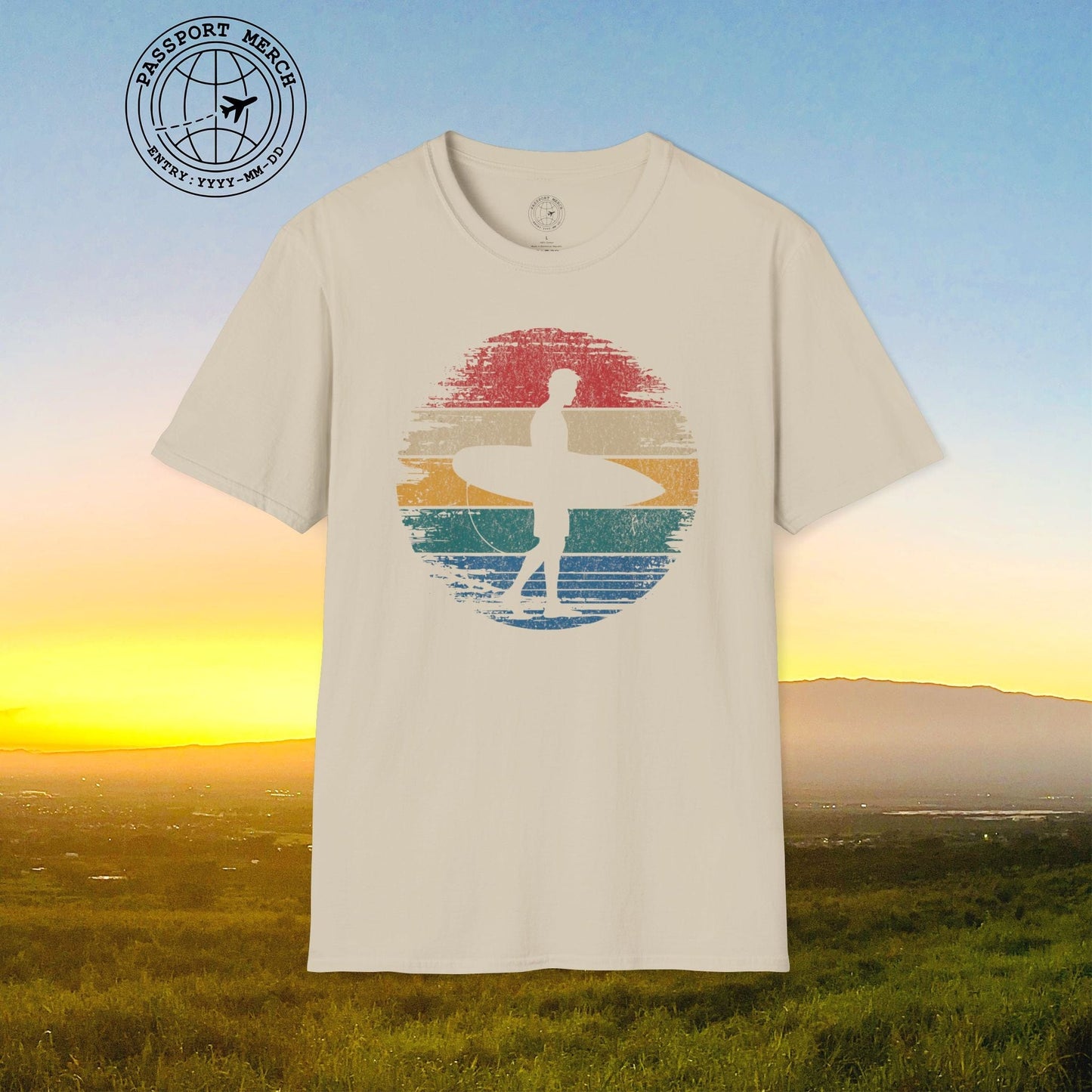 Retro Sun Surfer Dude T-Shirt