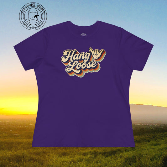 Classic 70s, Hang Loose, Hawaii, Womens Fit T-Shirt