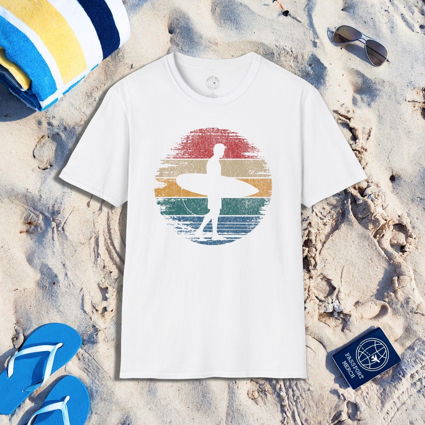 Retro Sun Surfer Dude T-Shirt