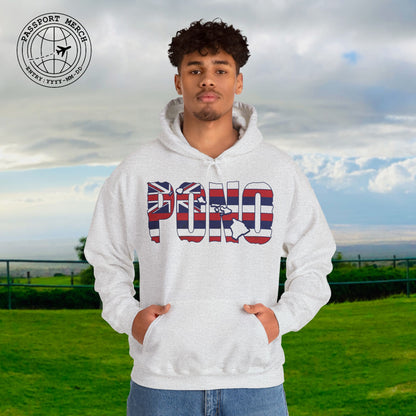 Hawaii Pono Letter Flag Hoodie