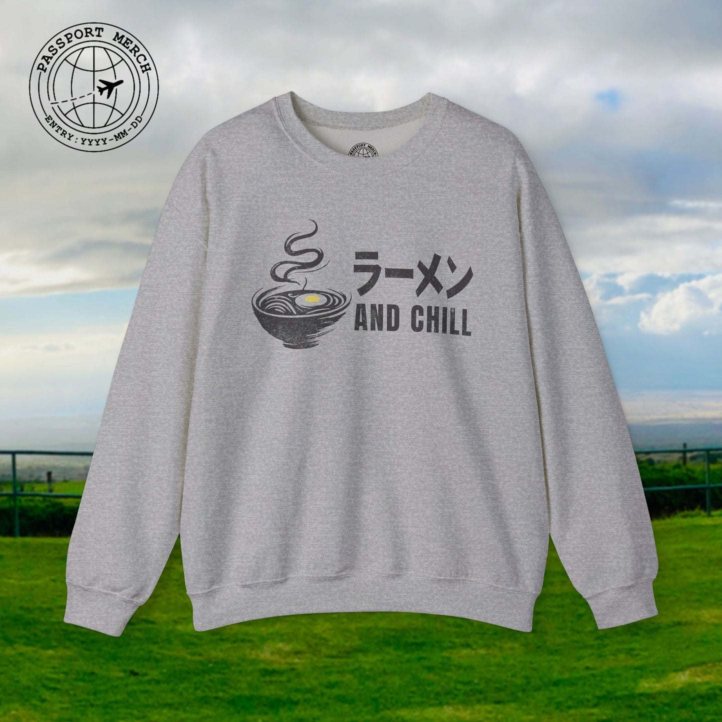 Ramen and Chill, Japan Crewneck