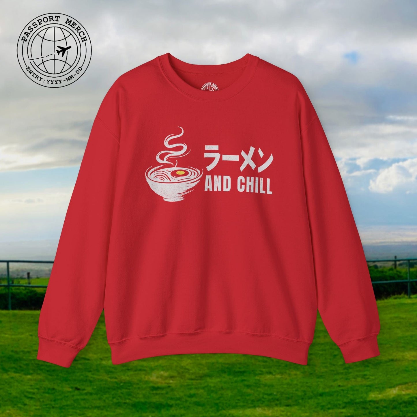 Ramen and Chill, Japan Crewneck