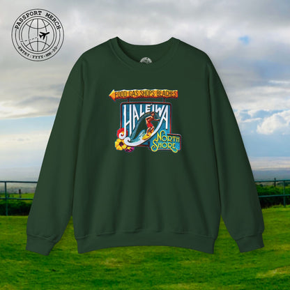 Signs of Wanderlust, Hale'iwa (North) Oahu, Hawaii Crewneck