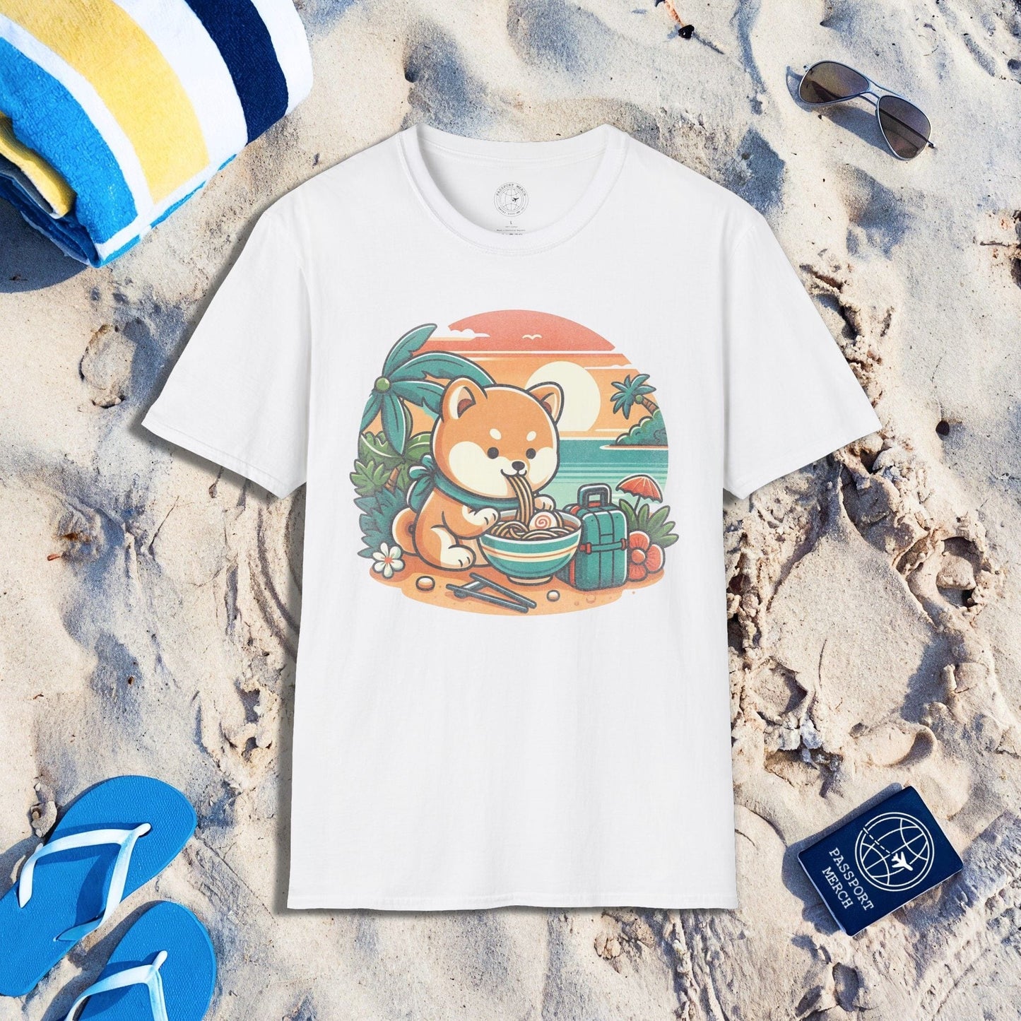 Japanese Shiba Inu Meets Hawaiian Saimin T-Shirt