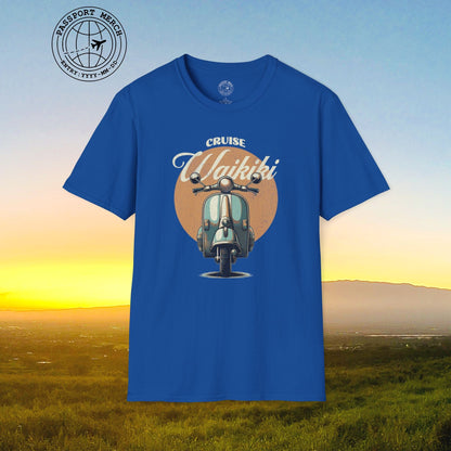 Vintage Cruise Waikiki Moped, Hawaii T-Shirt